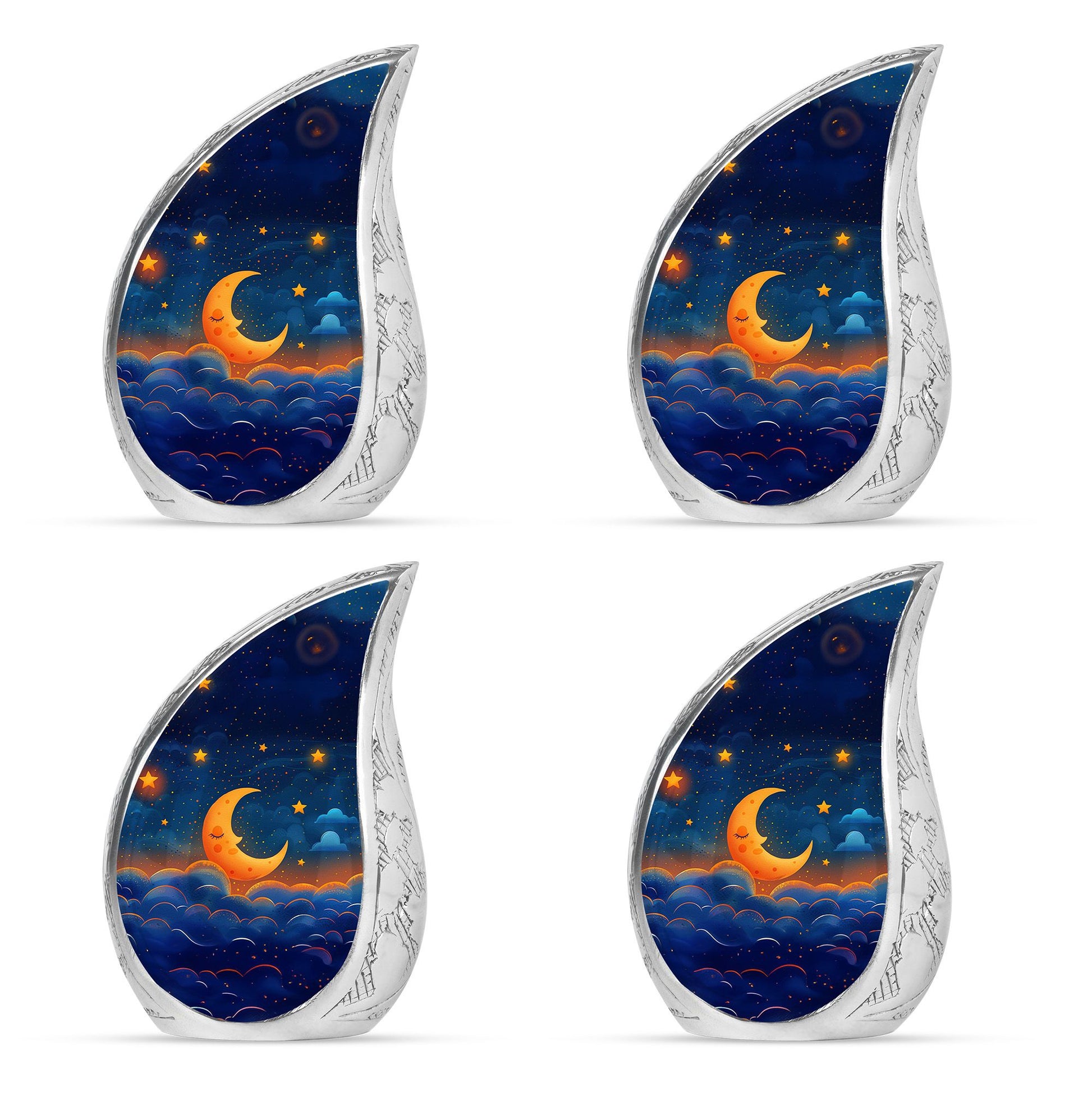 Night Sky Theme 3 Inch Keepsake Pack of 4
