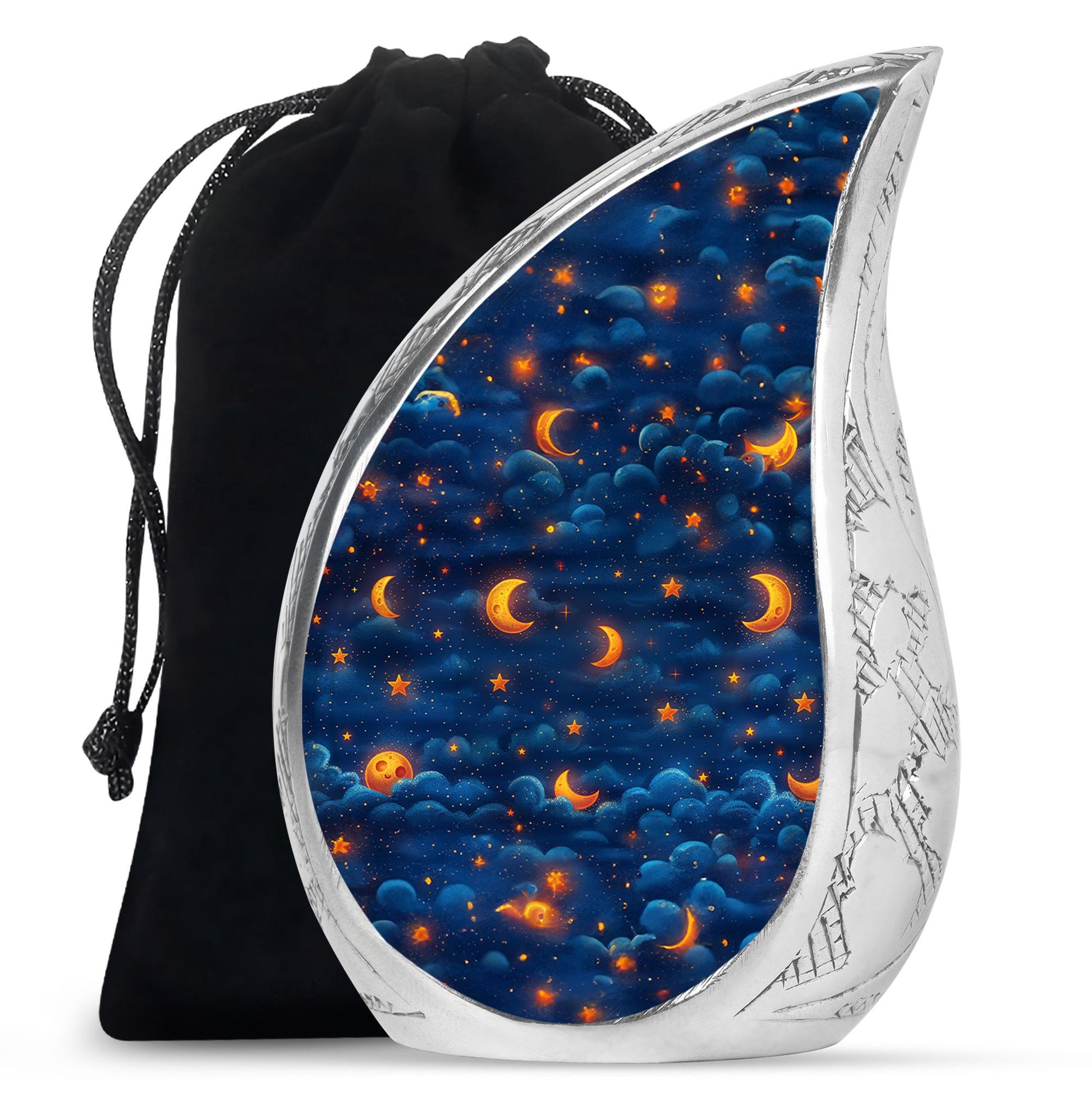 Night Sky Theme Large Urn 10 Inch