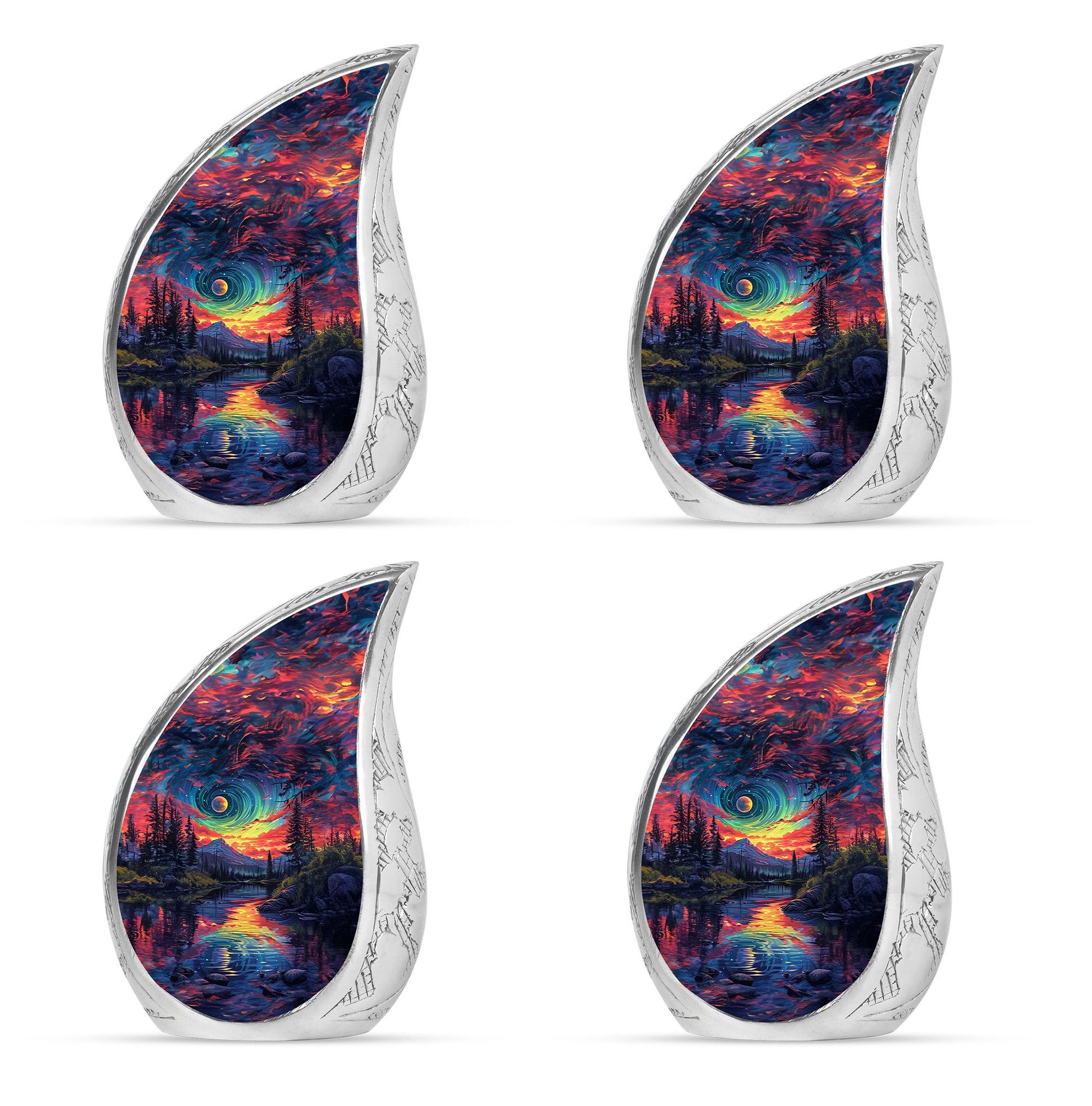 Majestic Sky Theme 3 Inch Keepsake Pack of 4