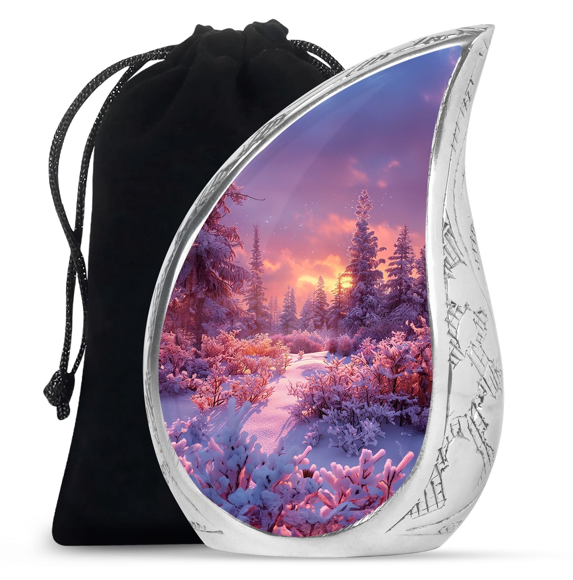 Majestic Sky Theme Large Urn 10 Inch