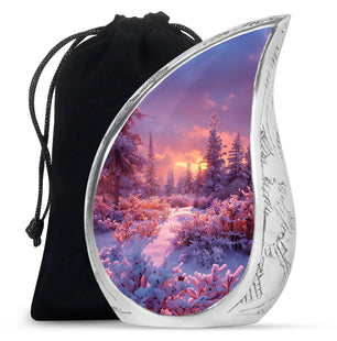Majestic Sky Theme Large Urn 10 Inch