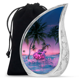 Guitar Theme Large Urn 10 Inch