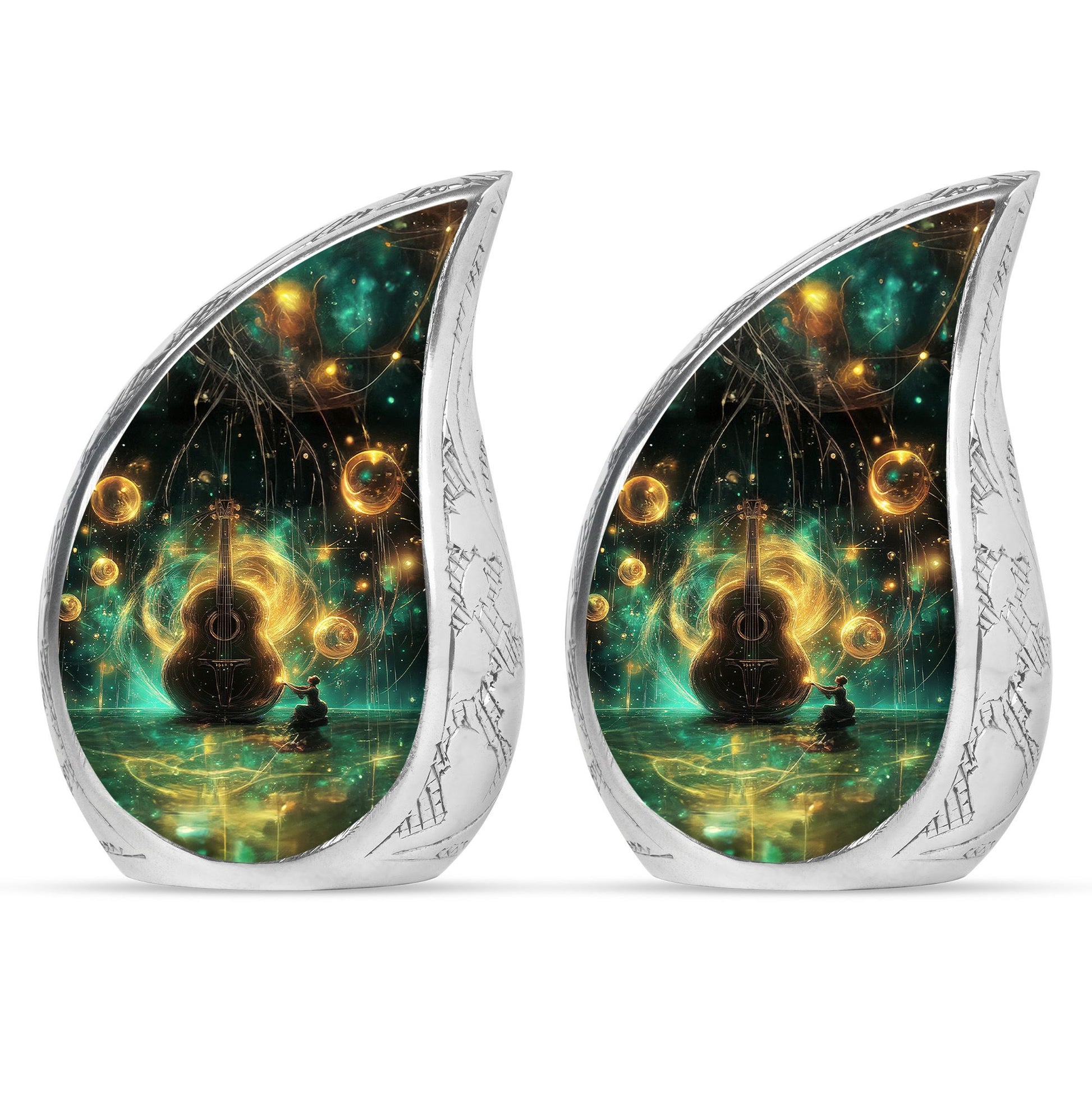 Guitar Theme 3 Inch Keepsake Pack of 2