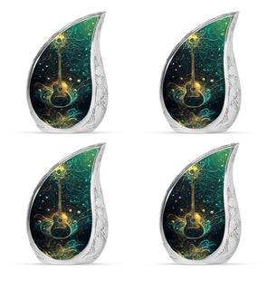 Guitar Theme 3 Inch Keepsake Pack of 4