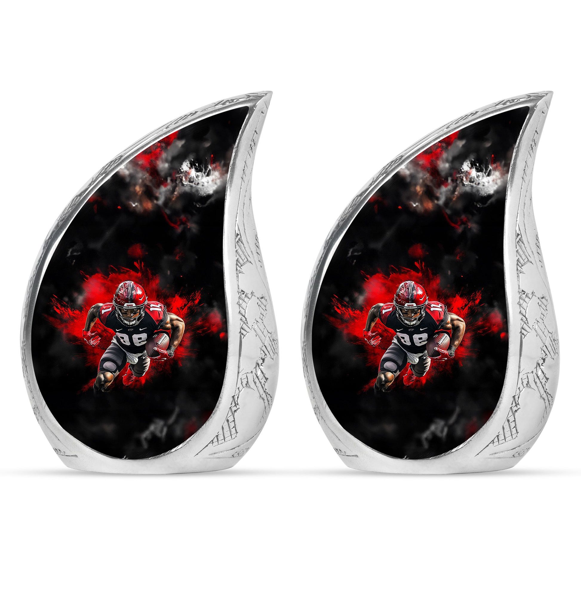 Football Theme 3 Inch Keepsake Pack of 2