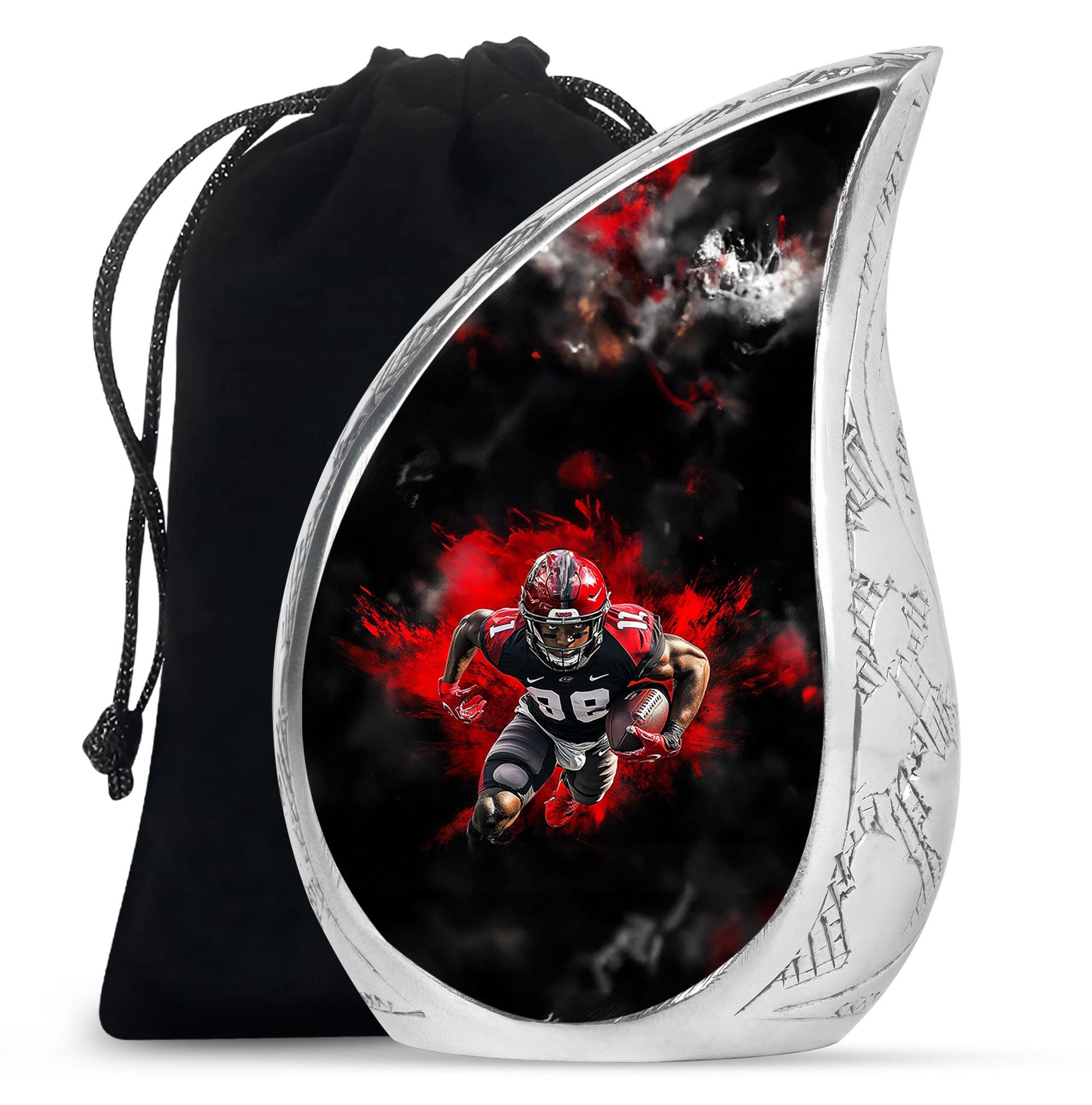 Football Theme Large Urn 10 Inch