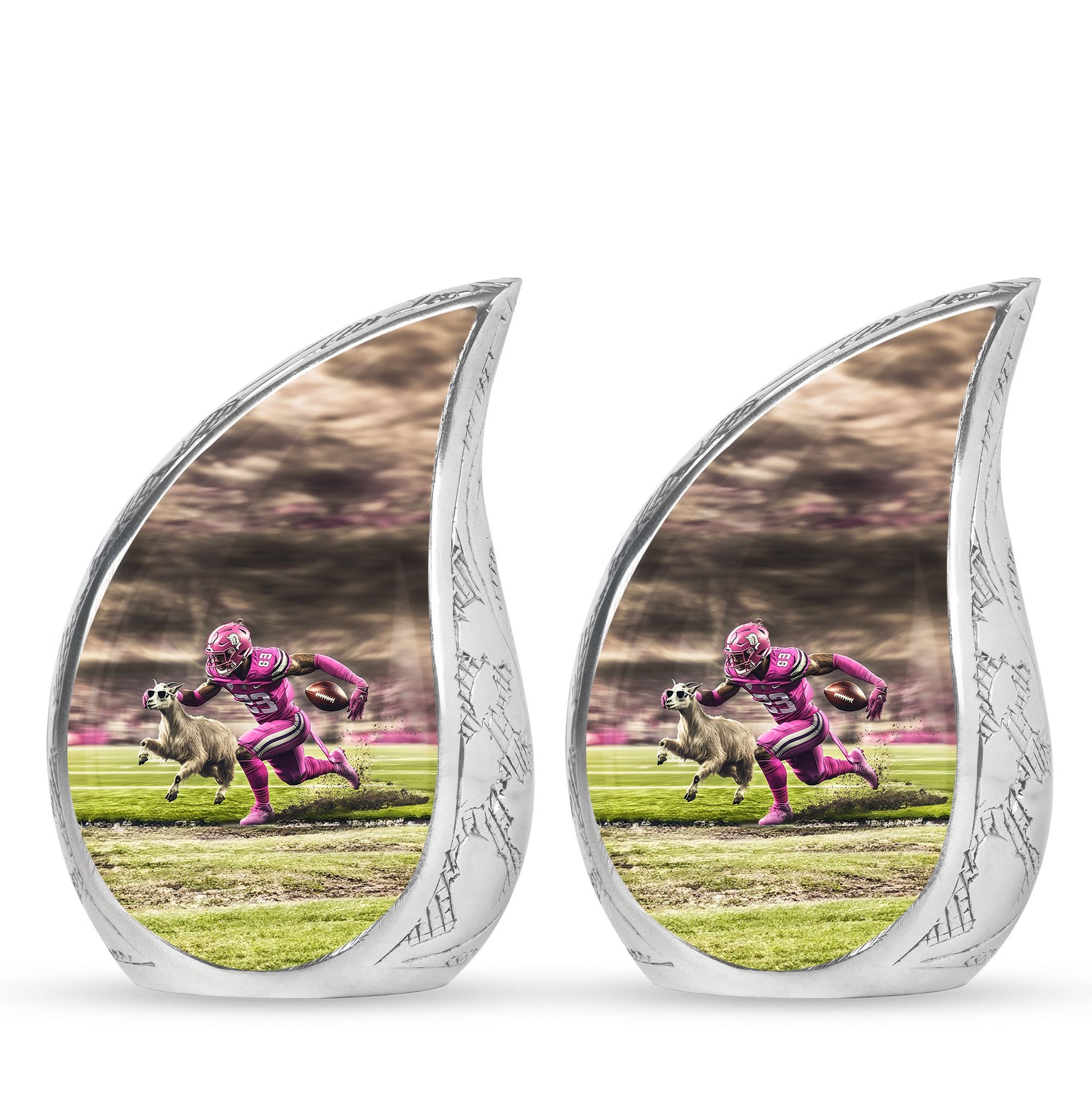 Football Theme 3 Inch Keepsake Pack of 2