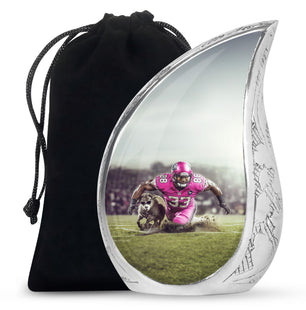 Football Theme Large Urn 10 Inch
