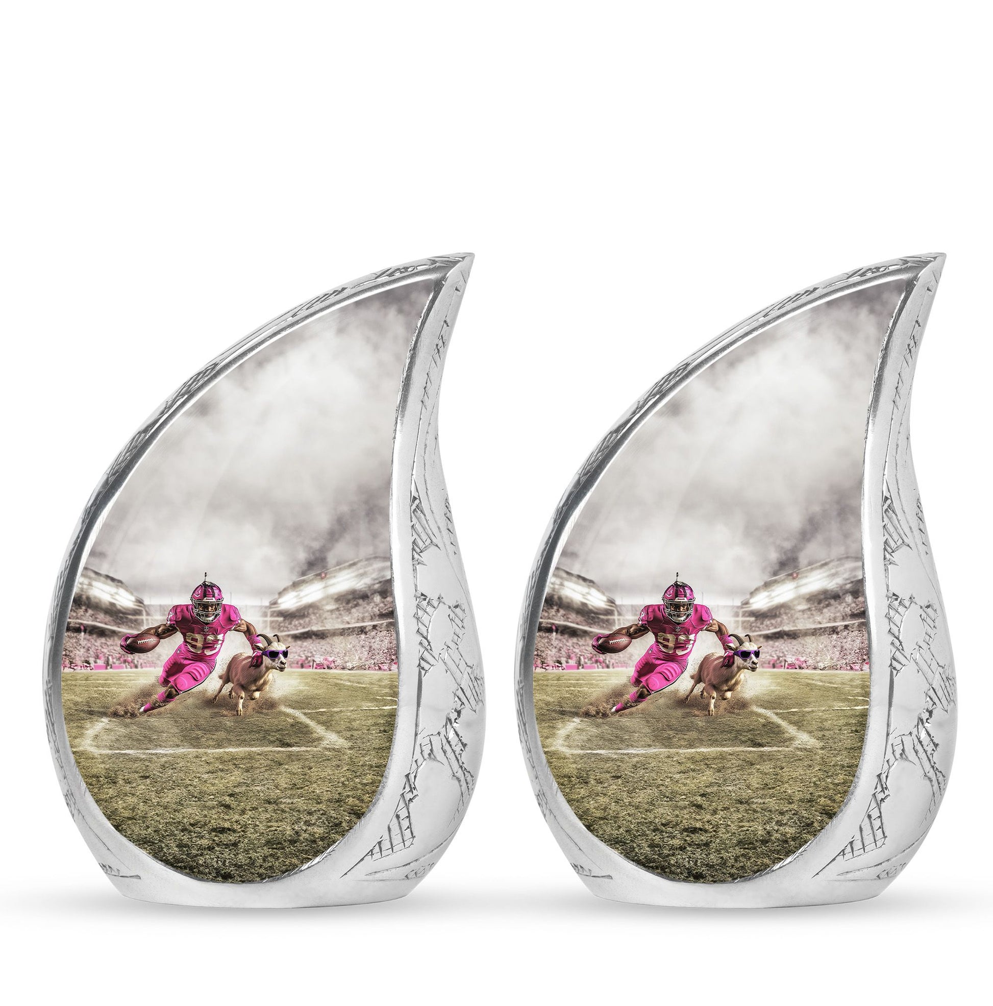 Football Theme 3 Inch Keepsake Pack of 2