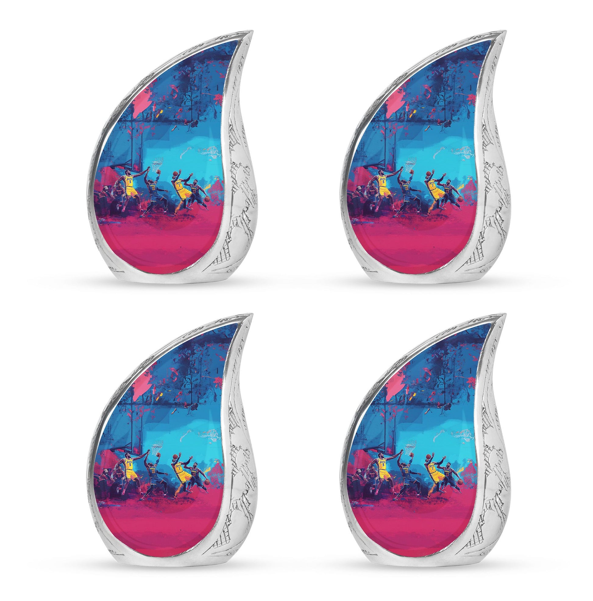 Football Theme 3 Inch Keepsake Pack of 4