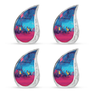 Football Theme 3 Inch Keepsake Pack of 4