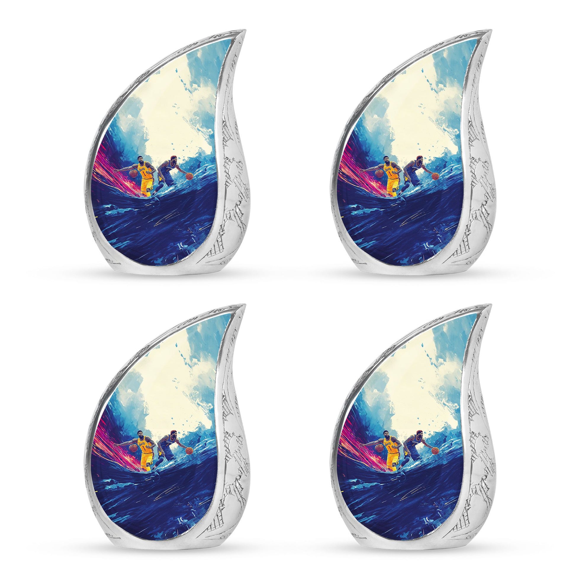 Football Theme 3 Inch Keepsake Pack of 4