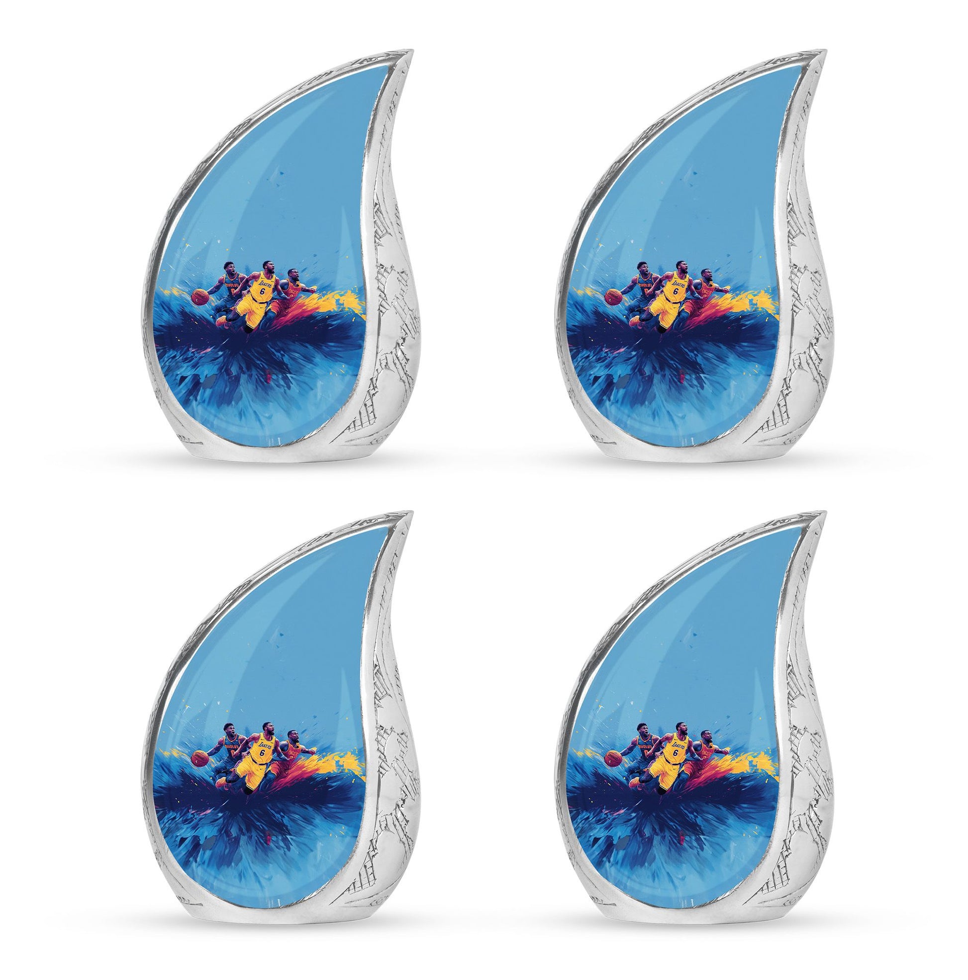 Football Theme 3 Inch Keepsake Pack of 4