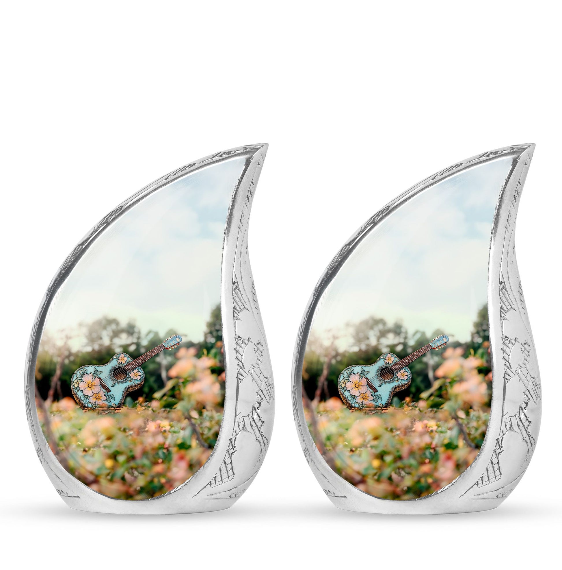 Guitar Theme 3 Inch Keepsake Pack of 2