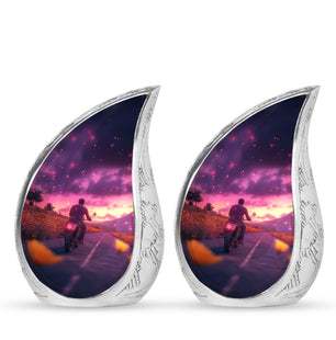 Motorbike Riders Theme 3 Inch Keepsake Pack of 2