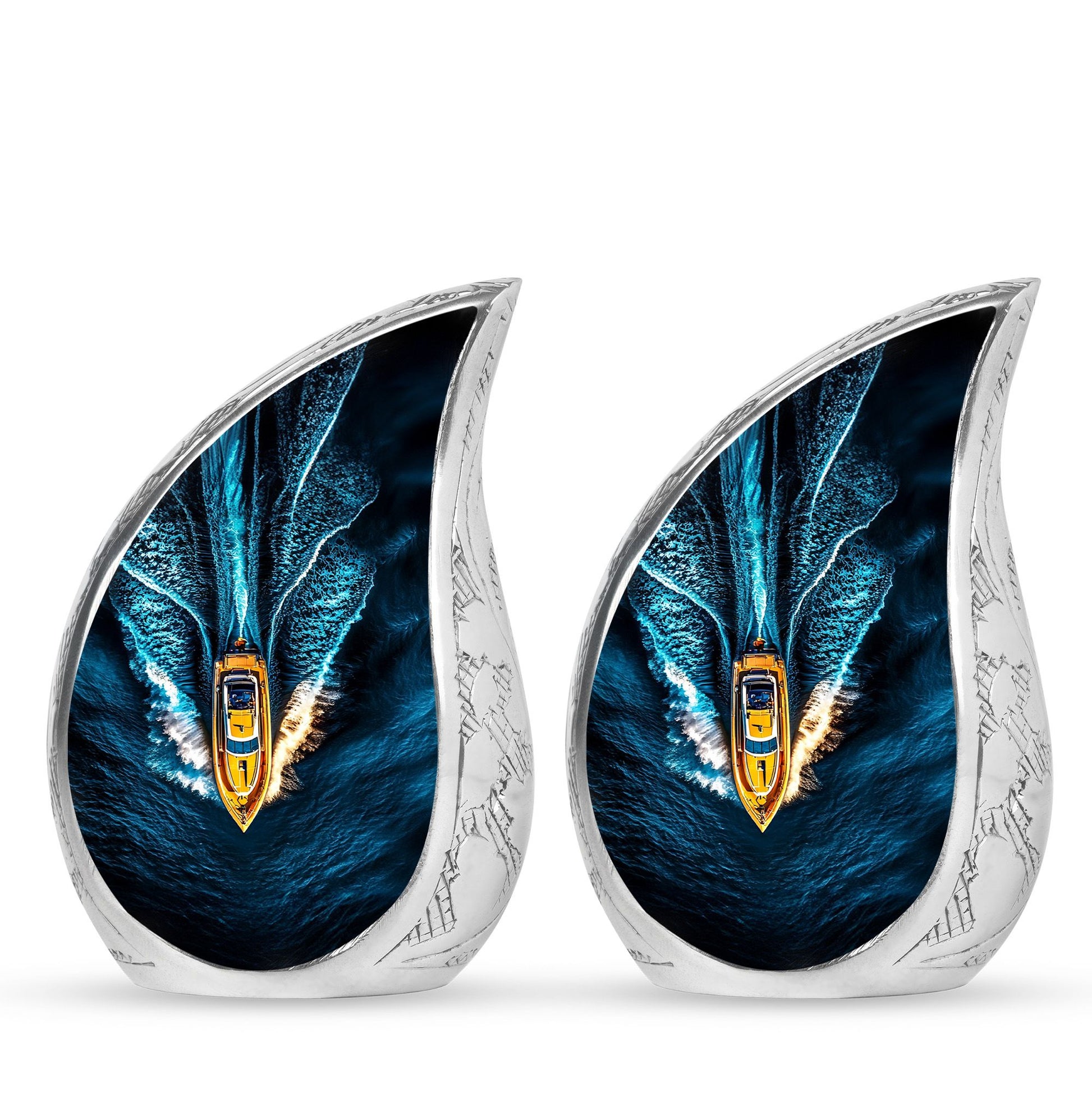 Speed Boat Theme 3 Inch Keepsake Pack of 2