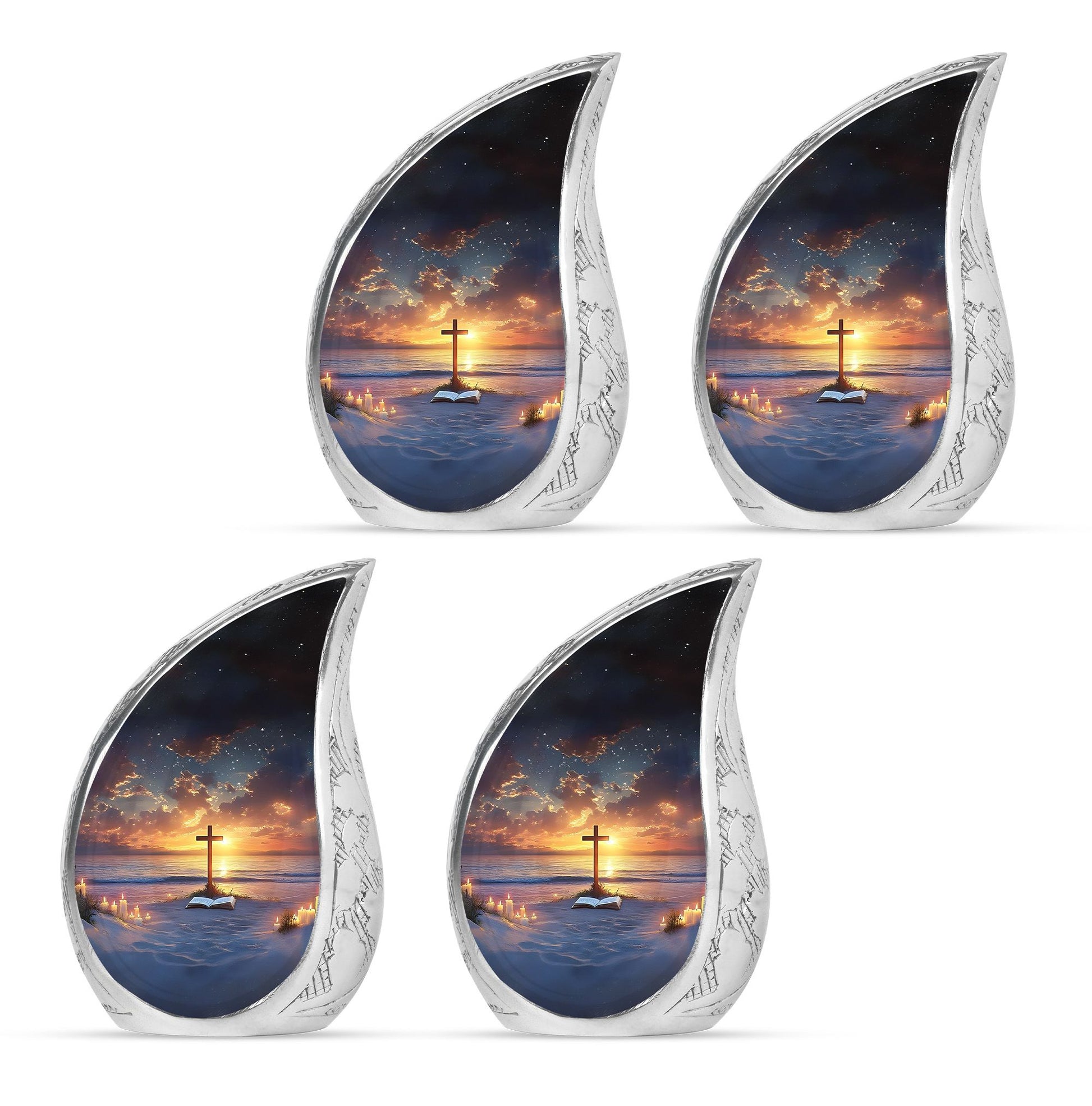 Cross Theme 3 Inch Keepsake Pack of 4