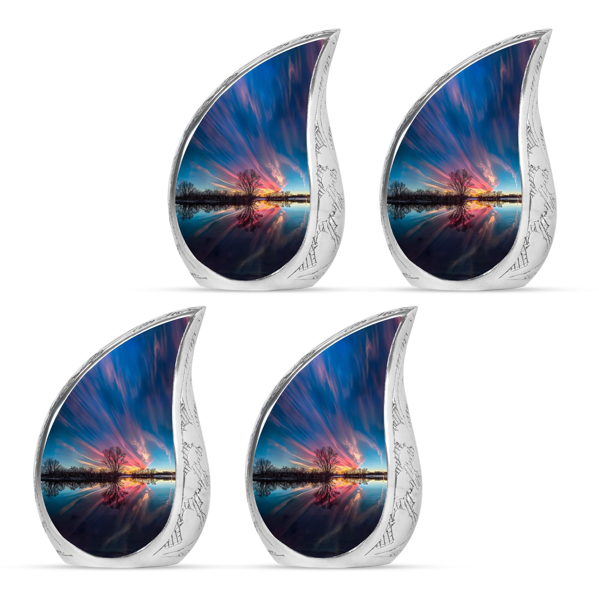 River Theme 3 Inch Keepsake Pack of 4