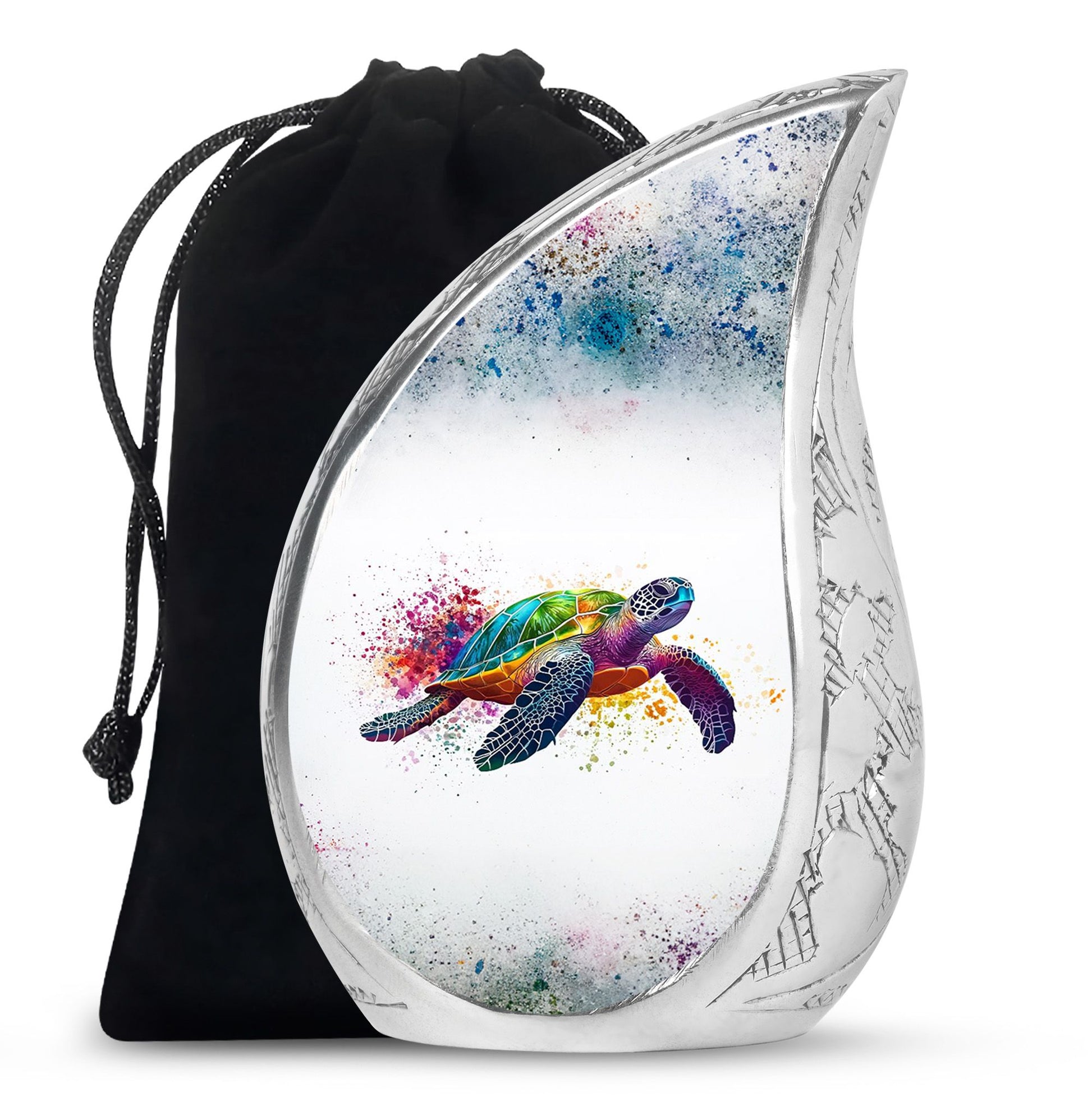 Tortoise Theme Large Urn 10 Inch