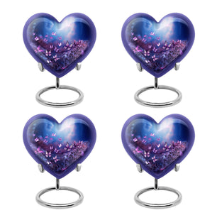 Magical Glowing Butterfly Fantasy Teardrop Cremation Urn For Ashes
