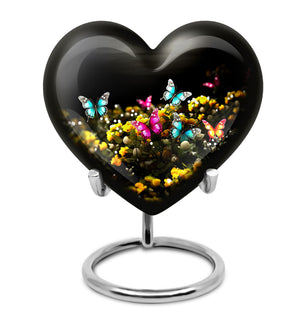 Magical Glowing Butterfly Fantasy Large Teardrop Urn For Ashes