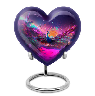 A_mythical_peacock- Peacock Urn Large Teardrop Urn For Ashes