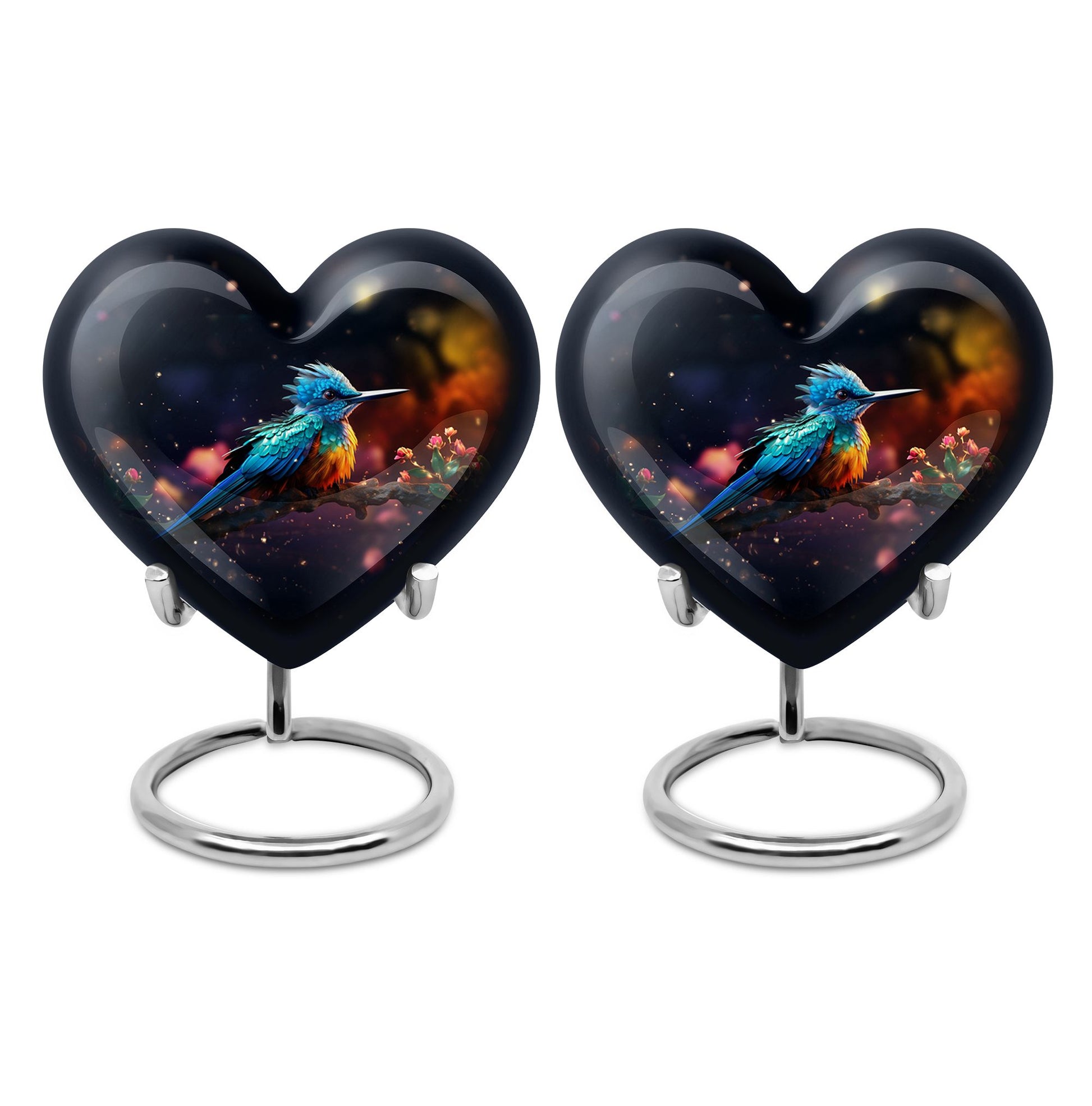 Heart Shape Sparrow Urn Keepsake Urn Pack of 2