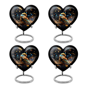 Heart Shape Sparrow Urn Keepsake Urn Pack of 4
