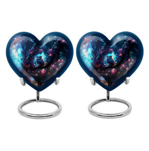 Heart Shape Owl Urn Keepsake Urn Pack of 2