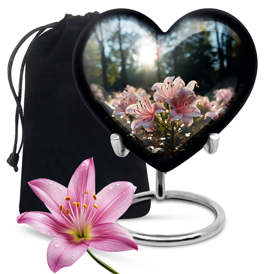 Heart Shape Lilly Urn Large 10 Inch