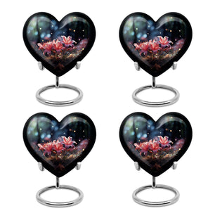 Heart Shape Lilly Urn Keepsake Urn Pack of 4