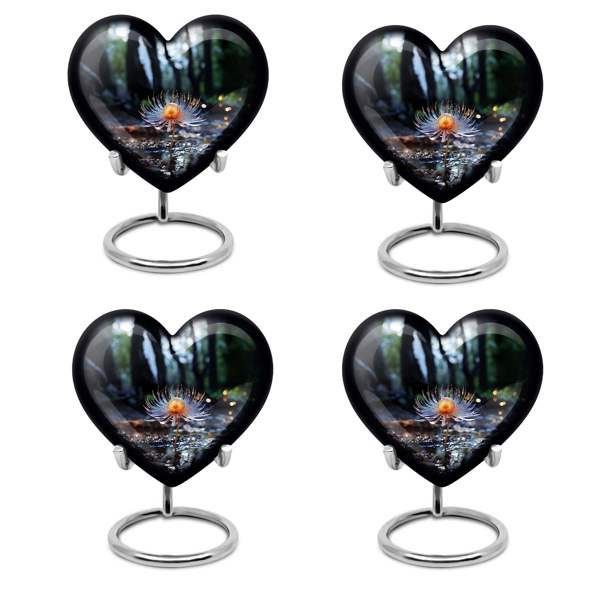 Heart Shape Lilly Urn Keepsake Urn Pack of 4