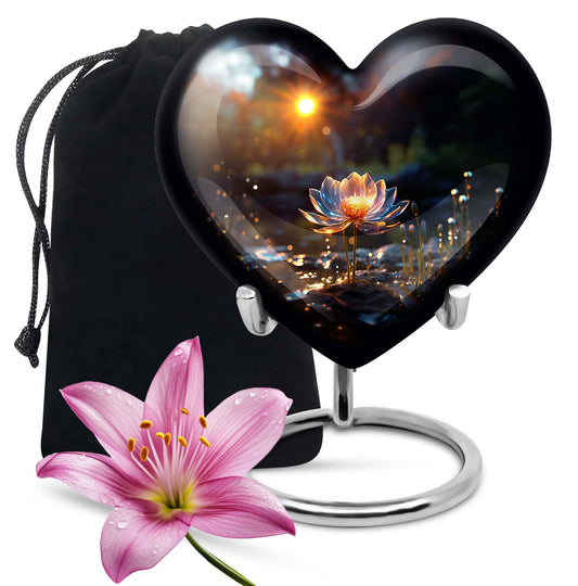 Heart Shape Lilly Urn Large 10 Inch