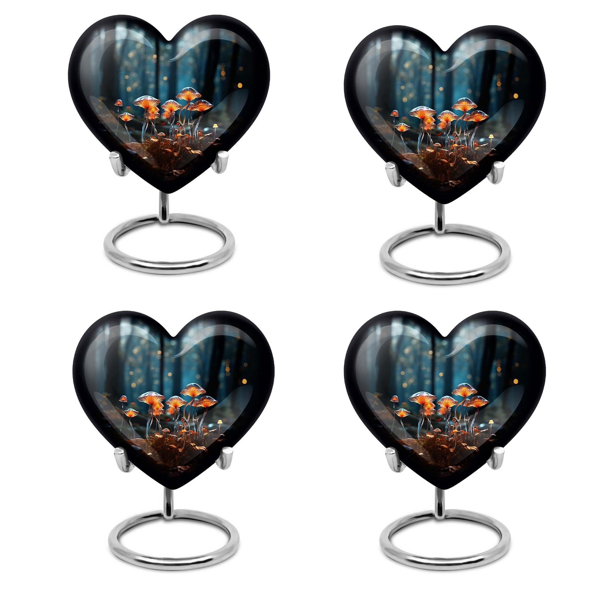 Heart Shape Lilly Urn Keepsake Urn Pack of 4