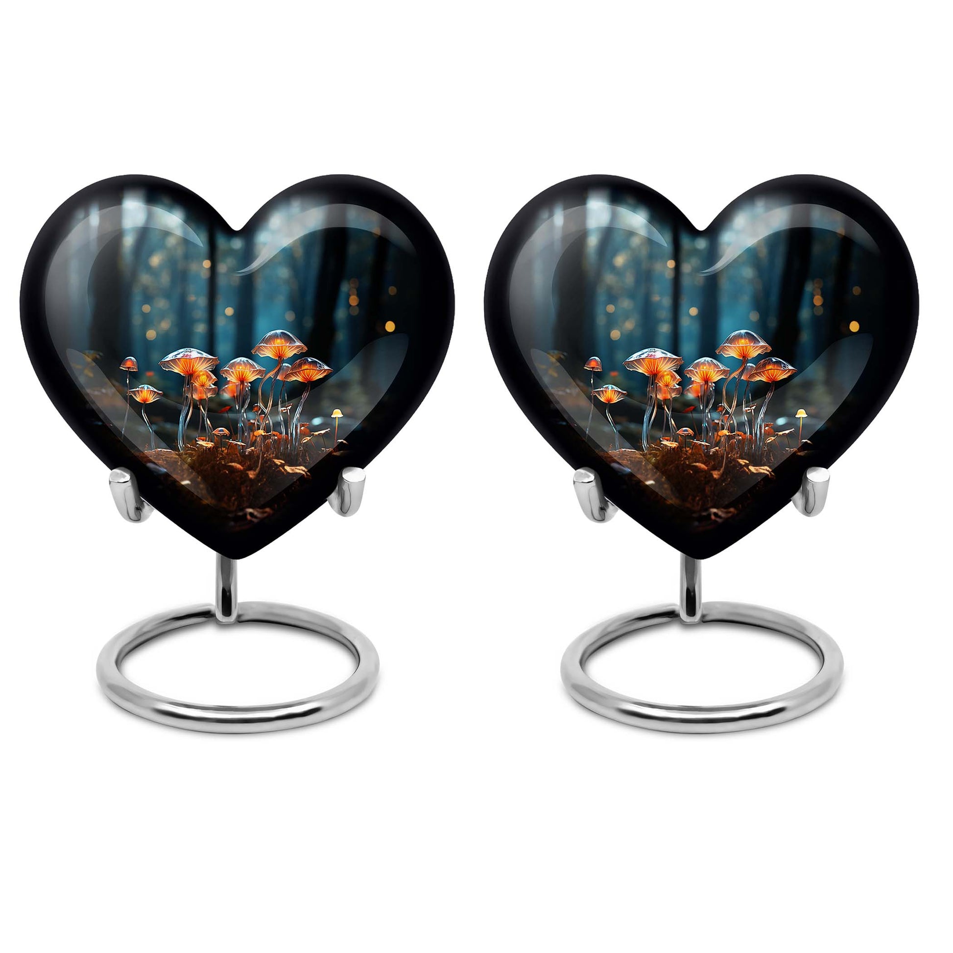 Heart Shape Lilly Urn Keepsake Urn Pack of 2