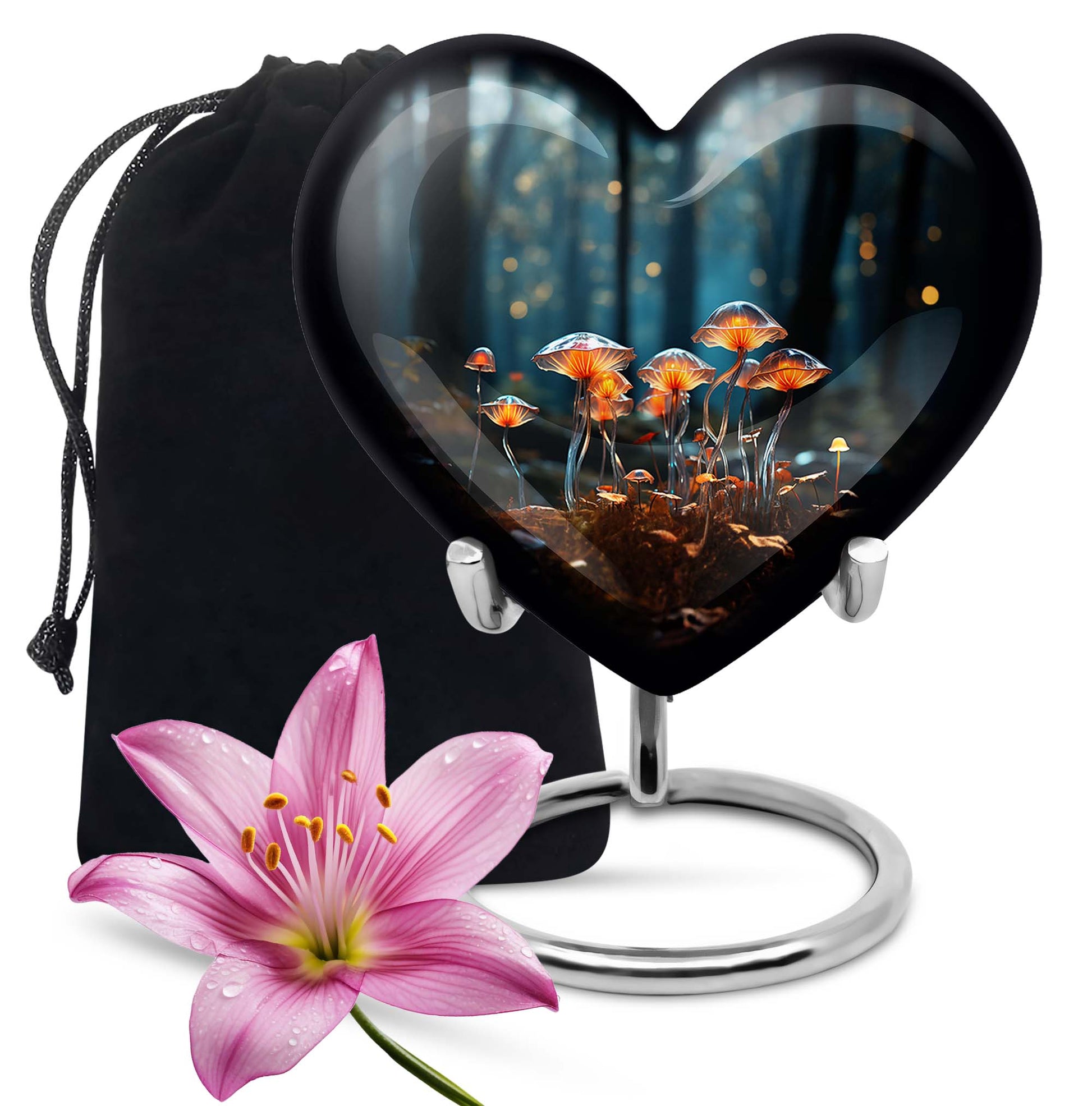 Heart Shape Lilly Urn Large 10 Inch