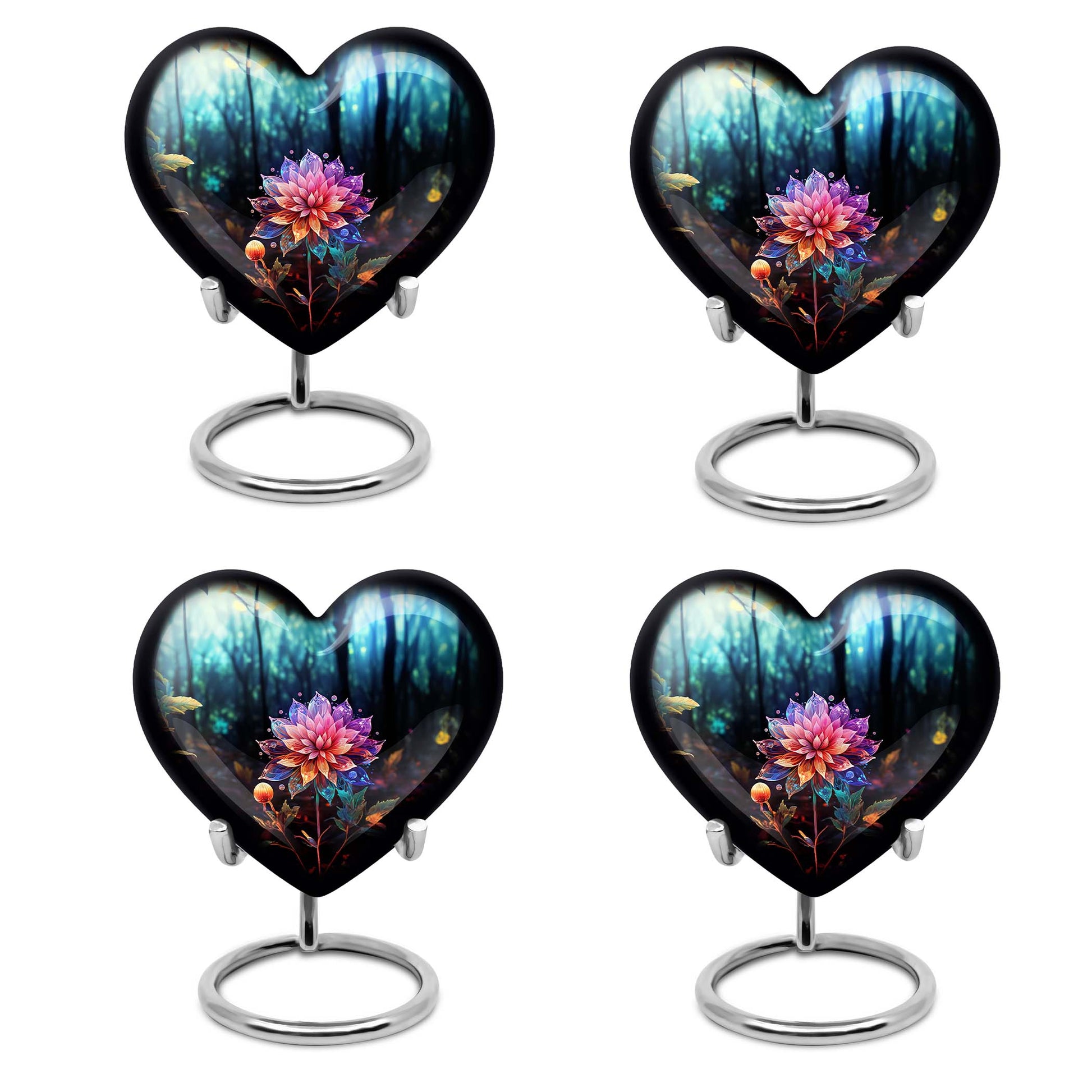 Heart Shape Lilly Urn Keepsake Urn Pack of 4
