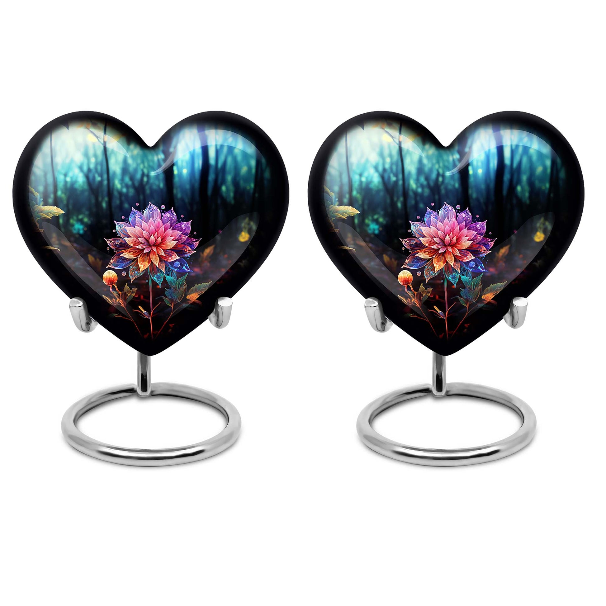 Heart Shape Lilly Urn Keepsake Urn Pack of 2