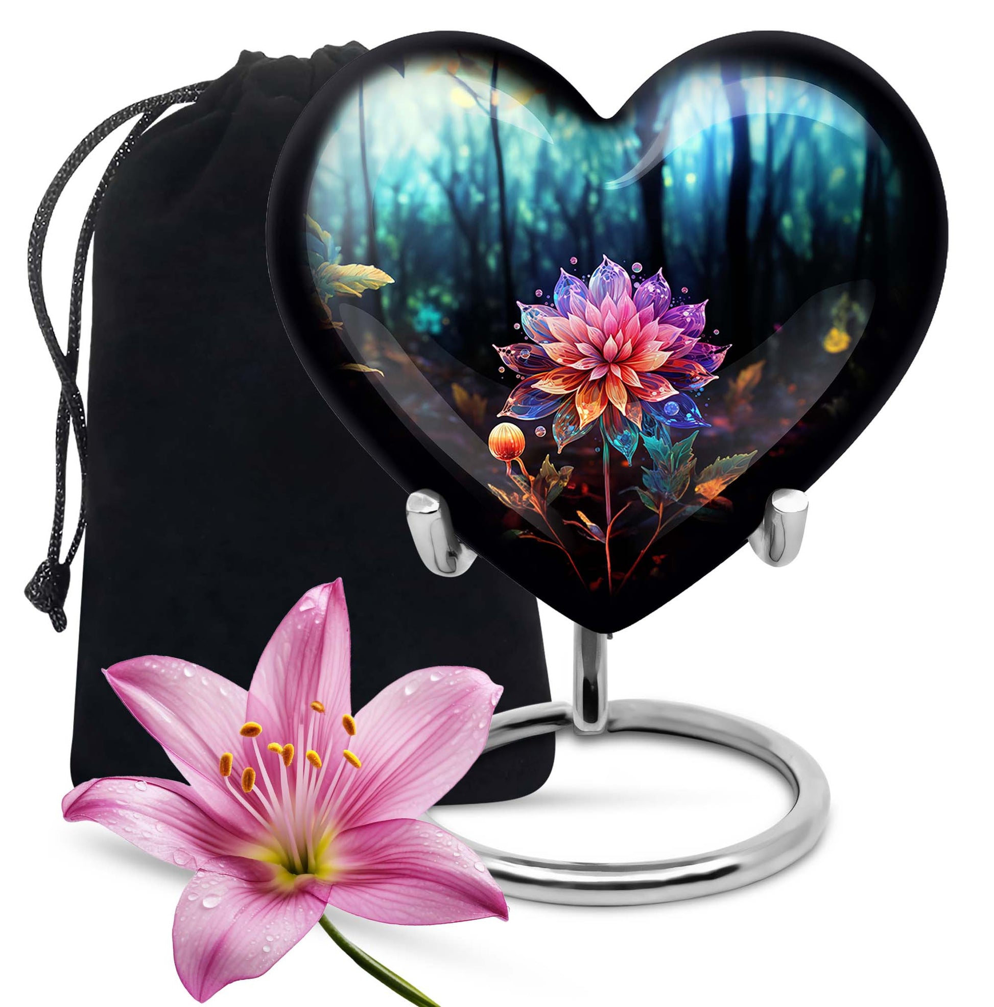 Heart Shape Lilly Urn Large 10 Inch
