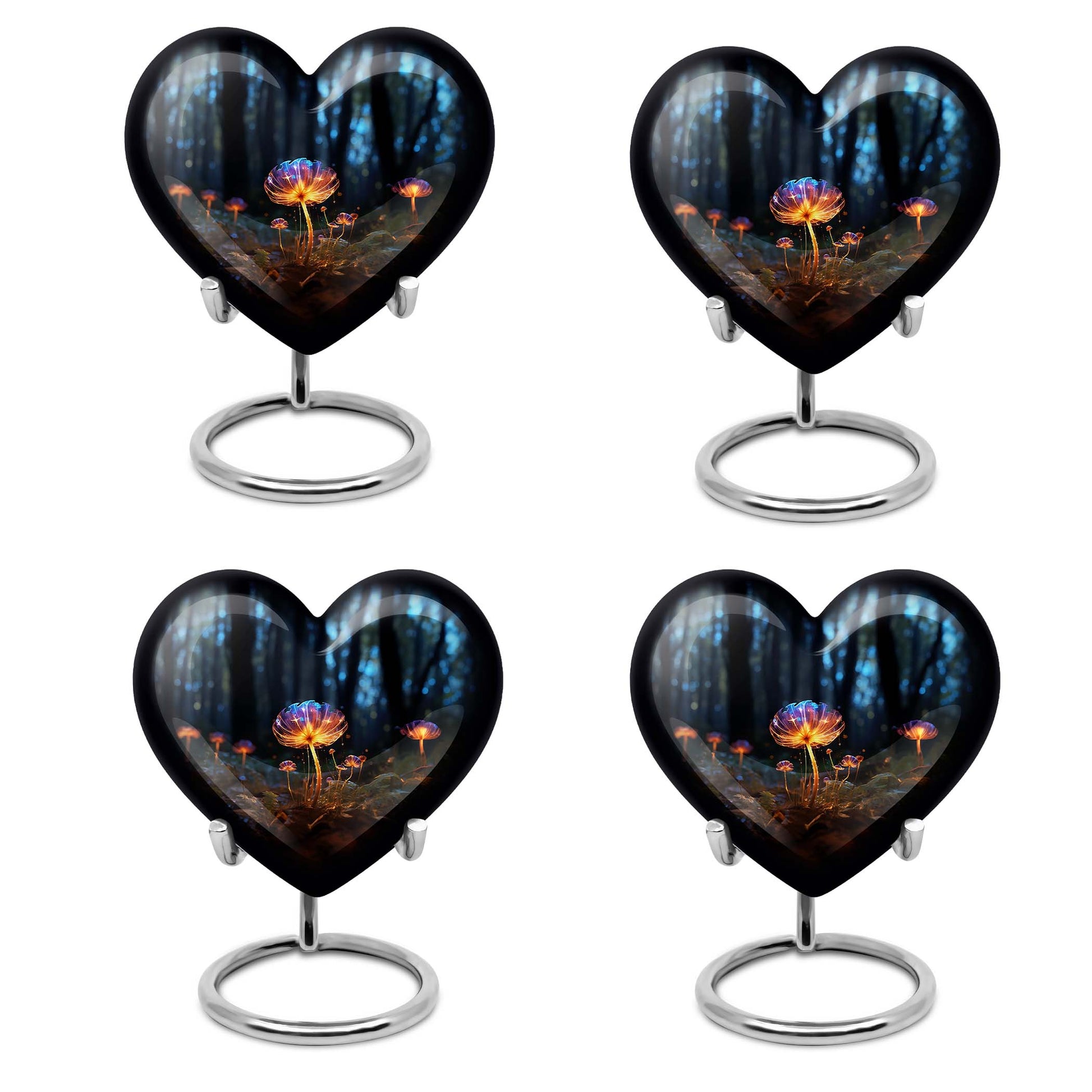 Heart Shape Lilly Urn Keepsake Urn Pack of 4