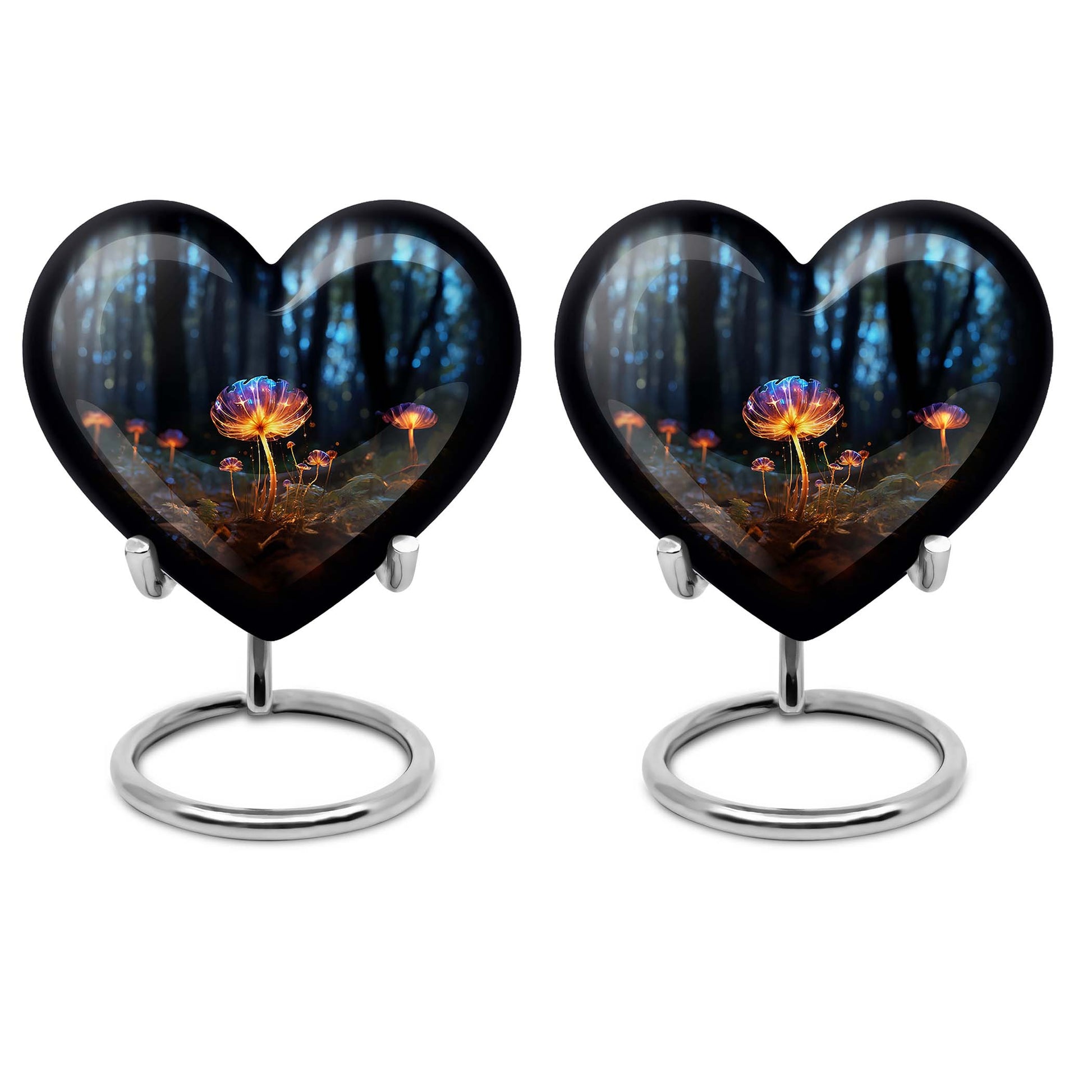 Heart Shape Lilly Urn Keepsake Urn Pack of 2