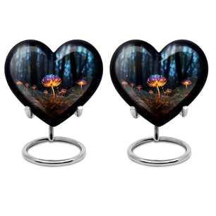 Heart Shape Lilly Urn Keepsake Urn Pack of 2