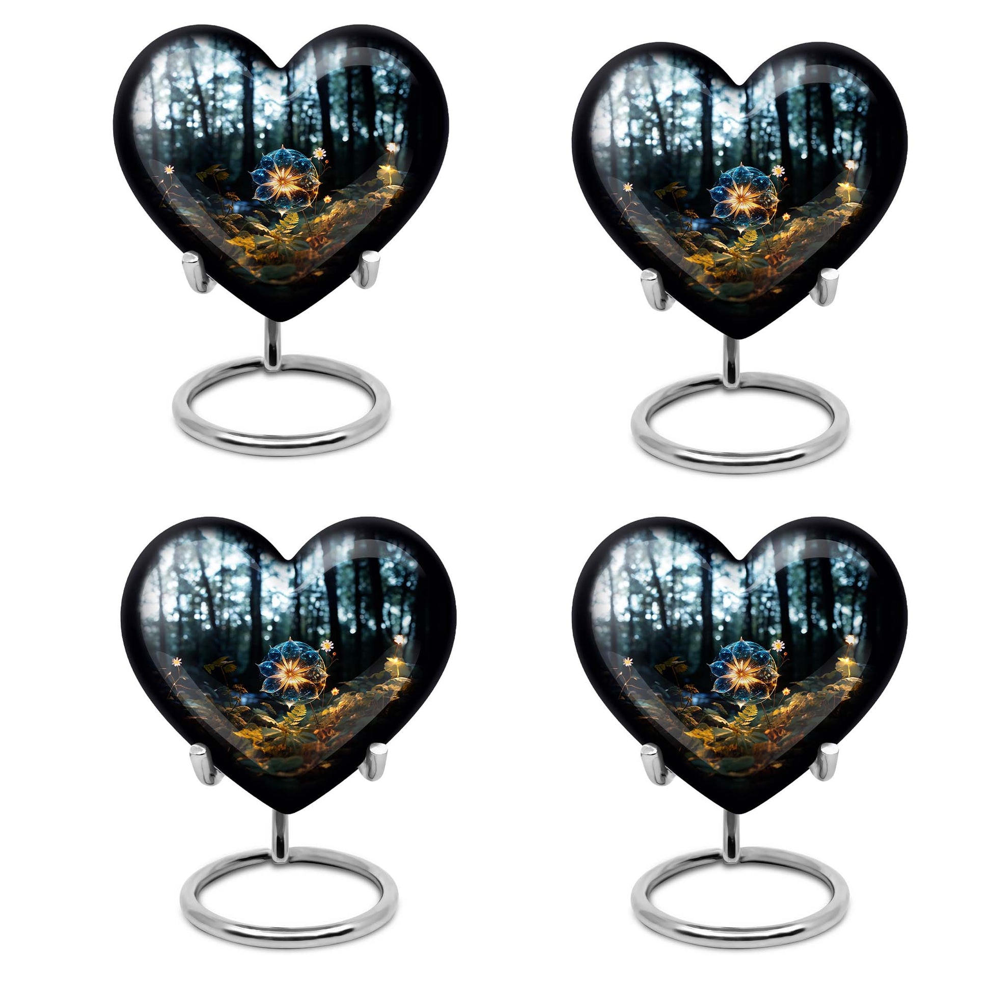 Heart Shape Lilly Urn Keepsake Urn Pack of 4