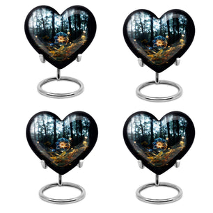 Heart Shape Lilly Urn Keepsake Urn Pack of 4