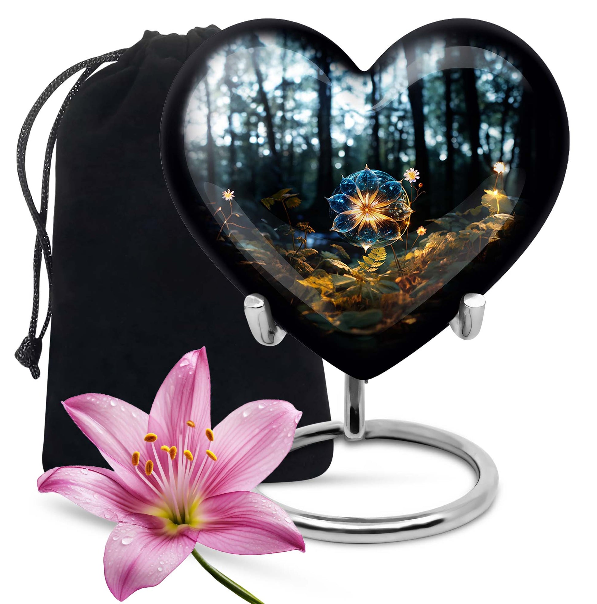 Heart Shape Lilly Urn Large 10 Inch