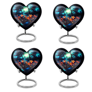 Heart Shape Lilly Urn Keepsake Urn Pack of 4
