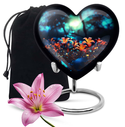 Heart Shape Lilly Urn Large 10 Inch