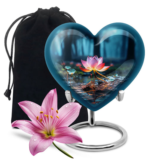 Heart Shape Lilly Urn Large 10 Inch