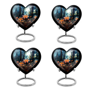 Heart Shape Lilly Urn Keepsake Urn Pack of 4