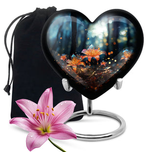 Heart Shape Lilly Urn Large 10 Inch